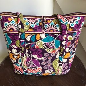 Vera Bradley Plum Crazy Vera Tote